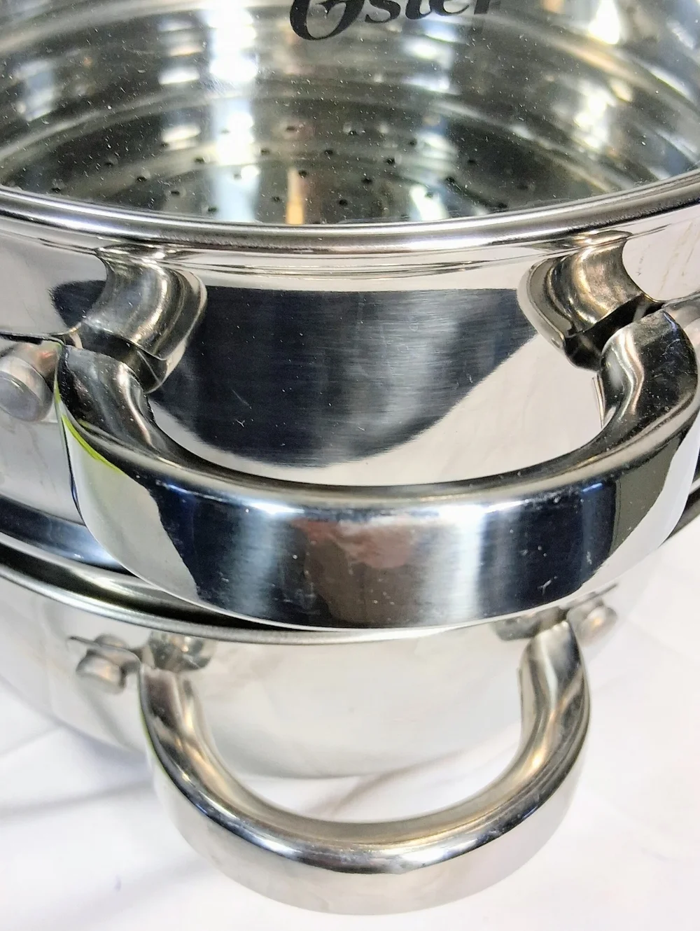3 Piece Oster Shiny Stainkess Steel Double Boiler - Picture 7 of 9